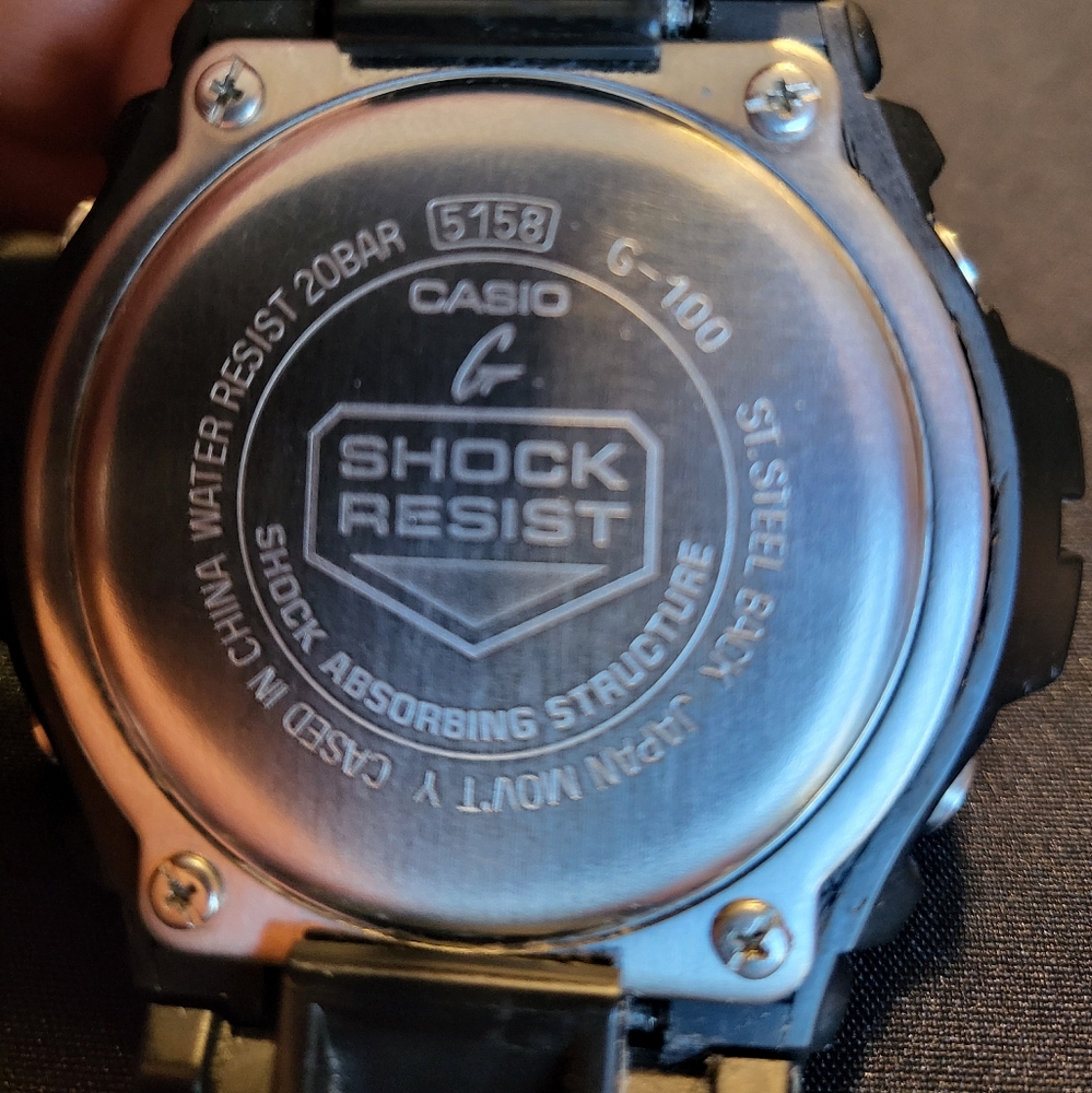 G-SHOCK WATCH G-100 WHITE / BLACK - Picture 7 of 8